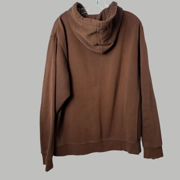 Paul Frank Vtg  Zip-Up Hoodie Fleece Lined With  Embroidery Brown Xlarge - Picture 2 of 13